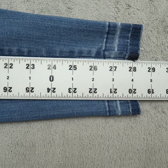 Judy Blue Pull On Jeans Junior's Size 5/27 Blue High-Rise Skinny Fit 28" Inseam - Picture 3 of 16
